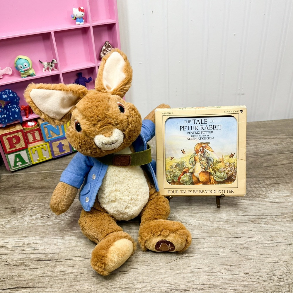GUND Nickelodeon Peter‎ Rabbit Plush & Beatrix Potter 4 Book Boxed Set Vintage